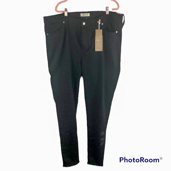 Madewell Taller 9" Mid Rise Skinny Jeans Lunar Wash Black Sz. 36TL NEW - Picture 3 of 12